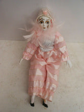 Porcelain Pink Clown With Feather JJ1