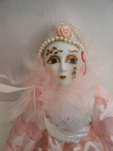 Porcelain Pink Clown With Feather JJ1