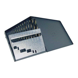 HCT-DRL-SET-0005 DRL-SET-HSS 13pc 1/16-1/4 135? Heavy Duty Black & Gold Jobber Metal Case