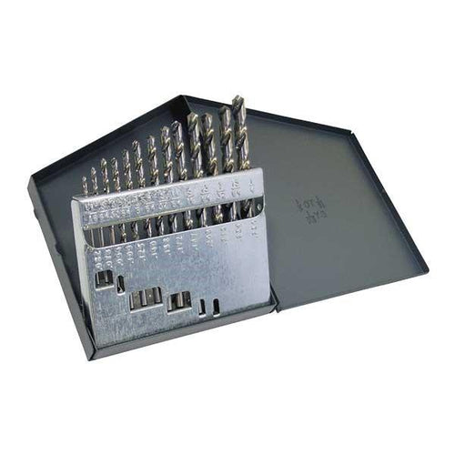 HCT-DRL-SET-0007 DRL-SET-HSS 13pc 1/16-1/4 118? Gen Purpose Bright Jobber Metal Case