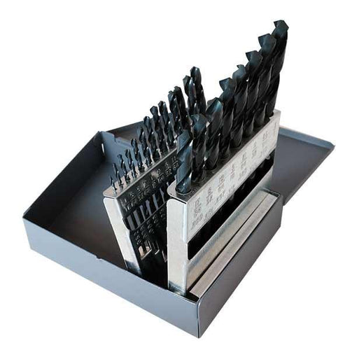 HCT-DRL-SET-0017 DRL-SET-HSS 21pc 1/16-3/8 118? Gen Purpose Steam Oxide Jobber Metal Case