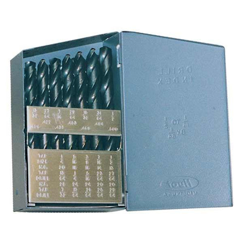 HCT-DRL-SET-0022 DRL-SET-HSS 29pc 1/16-1/2 135? Heavy Duty Steam Oxide Jobber Metal Case