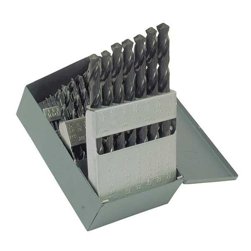 HCT-DRL-SET-0023 DRL-SET-HSS 29pc 1/16-1/2 118? Gen Purpose Steam Oxide Jobber Metal Case