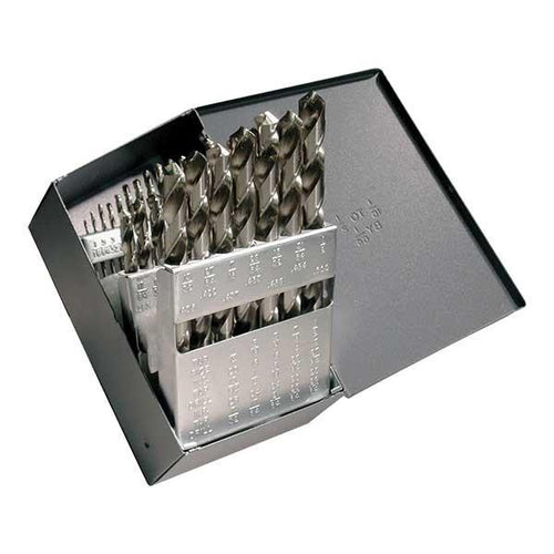 HCT-DRL-SET-0024 DRL-SET-HSS 29pc 1/16-1/2 118? Gen Purpose Bright Jobber Metal Case