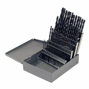 HCT-DRL-SET-0030 DRL-SET-HSS 60pc #1-#60 118? Gen Purpose Steam Oxide Jobber Metal Case
