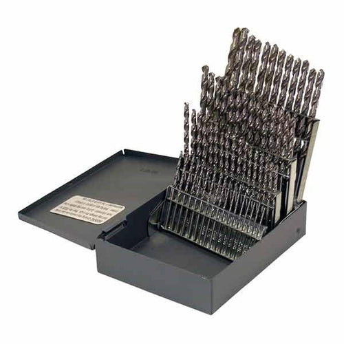 HCT-DRL-SET-0031 DRL-SET-HSS 60pc #1-#60 118? Gen Purpose Bright Jobber Metal Case