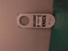 Do Not Disturb Door Hanger Sign 2 Pack (Black/White Double Sided)