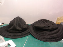 Lot of 2 black sun shade hats