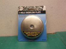 DANCO Tub Overflow Plate, Single-hole, Brushed Nickel