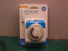 GE 24-Hour Heavy Duty Indoor Plug-in Mechanical Timer, 2 Grounded Outlets, 30 Mi