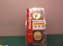Kwikset 96650-494 Polished Brass Finish Single Cylinder Deadbolt Lock