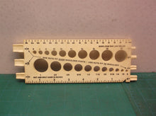 Hillman Fasteners Nut And Bolt Gauge For Both Metric And Inches 8 X 3 Inch