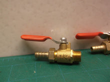 Brass Air Ball Valve Shut Off Switch G1/4 Male to 3/8" Hose Barb