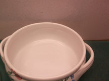 Sonia 8" glazed flower Green Pink Blue pottery