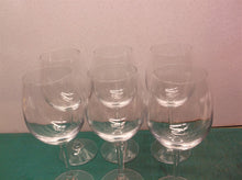 lot of 6 8" long stem wine glasses