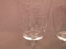 Sanson Institute of Heraldry 5Pc Etched Glasses 6-5/8 x 3-1/2 Fantasy D&D LARP e