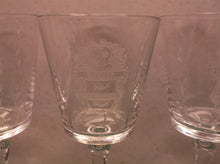 Sanson Institute of Heraldry 5Pc Etched Glasses 6-5/8 x 3-1/2 Fantasy D&D LARP e
