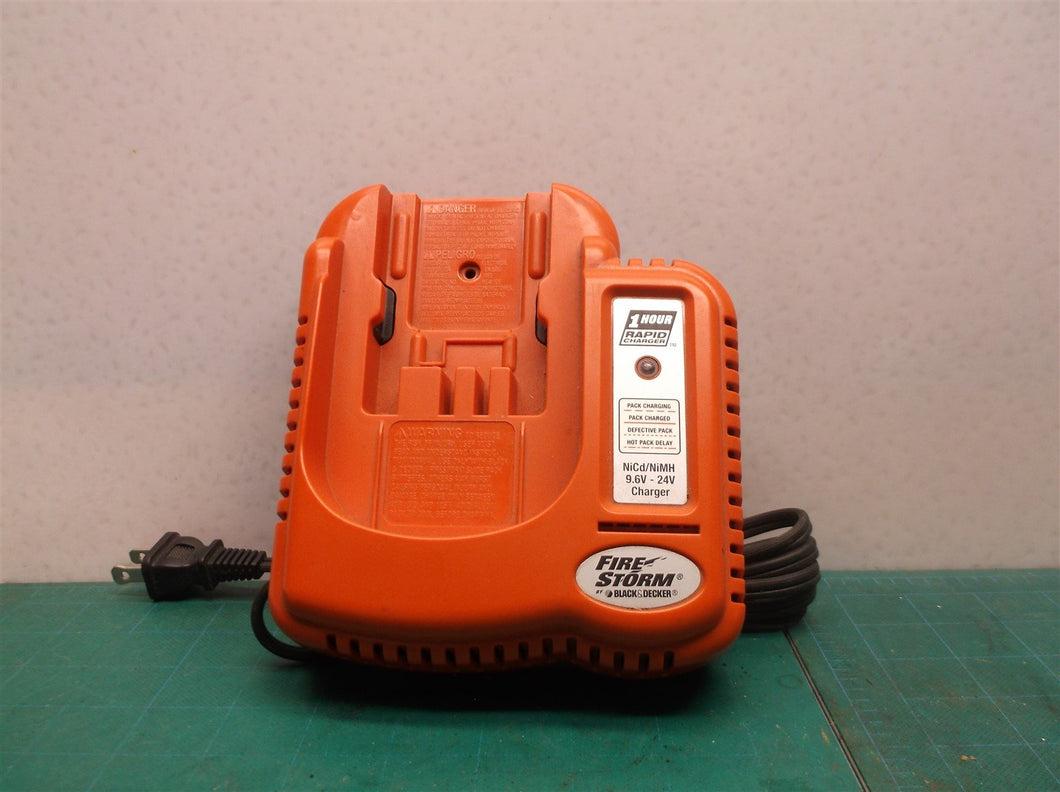 Black & Decker 9.6V - 24V Firestorm Rapid Battery Charger 1 Hour BDFC240
