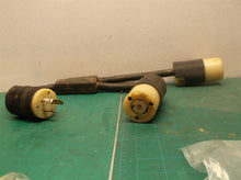 Vintage 3 Plug 20 A 125 V 12/3 P-123-MSHA Y- Cable 22"