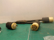 Vintage 3 Plug 20 A 125 V 12/3 P-123-MSHA Y- Cable 22"