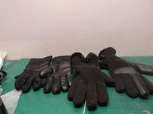 2 pair black women's gloves