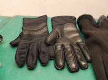 2 pair black women's gloves