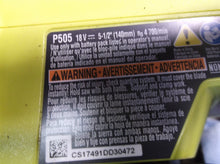 Ryobi P505 Circular Saw tool only no blade cs17491dd30472