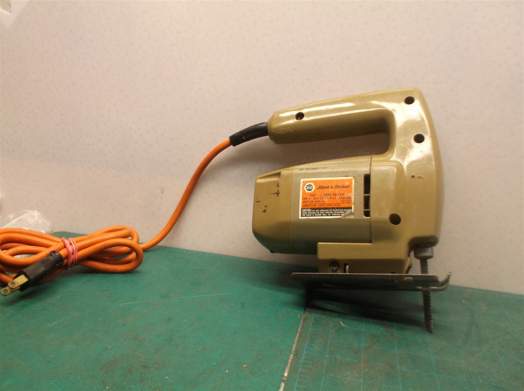 Vintage Black & Decker Jigsaw 2 Speed 120v Model 7514 Made In USA