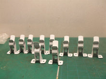 (10) WHITE MOUTABLE SPRING LOADED CLIPS