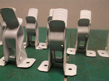(10) WHITE MOUTABLE SPRING LOADED CLIPS