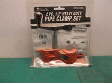 Pittsburgh 2 PC 1/2" Heavy Duty Pipe Vice Clamp Set 37056 NEW