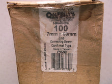 Confirmat Cabinet Connector Screws 7mm x 50mm Philips / Pozi-Drive - 100 Count
