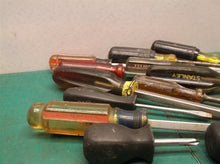 assorted lot of screw drivers