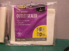 2 Packs M-D Dual-purpose Outlet Sealer Plate Insulators - 6 Count