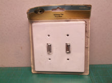 Hampton Bay W32734-PW Subway Tile Double Toggle Switch Cover Plate Pure White