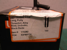 (100) 115282 5/16"-24 UNF x 1-1/4", Flat Socket Head Cap Screw, Full Thread, Al