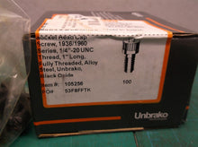 (100) 105256 1/4"-20 UNC x 1", Socket Head Cap Screw, 1936/1960 Series, Full Thr