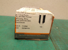 (100) 113554 1/4"-20 UNC x 3/8", Socket Set Screw, Plain Cup Point, Alloy Steel,