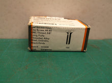 (100) 103424 UNBRAKO #4-40 UNC x 5/8", Flat Socket Head Cap Screw, Full Threa
