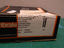 (100) unbrako 103930 5/16"-24 UNF x 5/8", Flat Socket Head Cap Screw, Full Threa