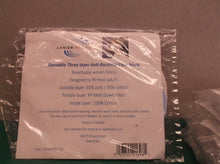 (13) Lanier Wellness Adult Reusable Face Covers (Pack of 2), Blue/White, Blue