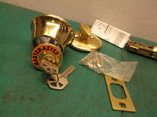 Kwikset deadlock by black & decker brass colored deadbolt with keys