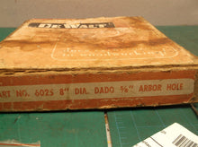 Vintage Dewalt 5/8 Arbor #6025 / 8" Dado Side Blades only