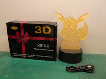 Creative 3D Visualization Lamp Pokémon Evee NEW