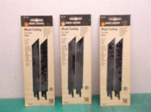 6 Black and Decker 75-273 6" 10tpi Wood Cutting Reciprocating Blade 2 Per Card