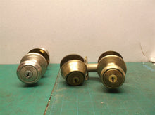 lot of exterior door knobs and deadbolt parts no keys
