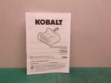 Manual on for a Kobalt 40v battery charger krc 480-03