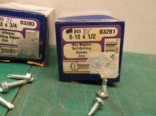 MF #8-18x1/2" 86, & 3/4" 86 Self-Drilling Screws, Hex Washer Head, Zinc-Plated 1