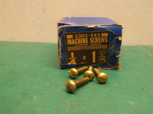 (40) #10-1/4 x 1" Brass Round Head Machine Screws Slotted