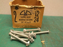 (39) #12-24x2" Round Head Slotted Machine Screws w Nuts Steel Zinc Plated